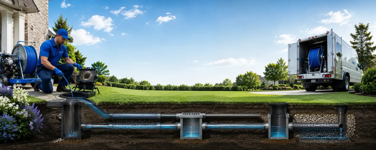Outdoor drain cleaning information for Penn, PA